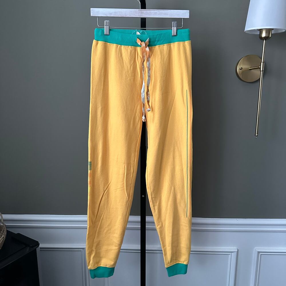 Warm Fun Women’s Aloha Sweatpants Yellow XS - Picture 2 of 7
